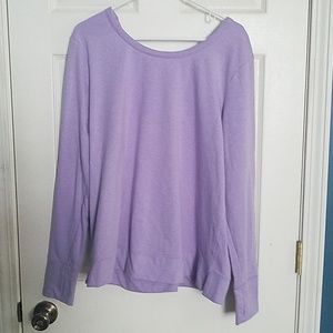 Old Navy Active purple Lattice Back Sweatshirt